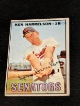 1967 Topps Vintage POOR #188 Ken Harrelson Washington Senators