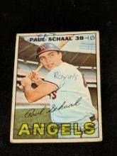 1967 Topps #58a Paul Schaal California Angels MLB Vintage Baseball Card