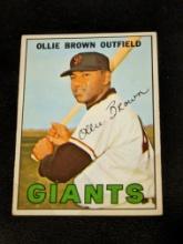 1967 Topps #83 Ollie Brown San Francisco Giants Original Vintage