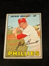 1967 Topps Philadelphia Phillies Baseball Card #142 Jackie Brandt
