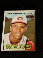 1967 Topps #6 Dick Simpson Cincinnati Reds Vintage Baseball Card