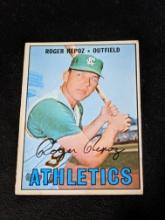 1967 Topps Kansas City Athletics Baseball Card #416 Roger Repoz