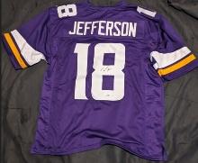 Justin Jefferson autographed jersey with coa