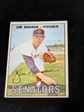 1967 Topps #291 Jim Hannan Washington Senators MLB Vintage Baseball Card
