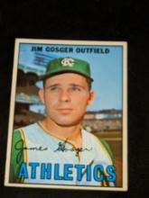 1967 Topps #17 Jim Gosger, Vintage Kansas City Athletics Baseball Card