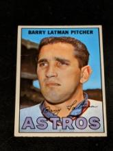 MLB 1967 Topps Baseball Barry Latman #28 Houston Astros Vintage MLB Card