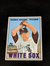Vintage 1967 Topps Vintage #52 Dennis Higgins Chicago White Sox Baseball Card