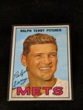 Vintage 1967 Topps New York Mets Baseball Card #59 Ralph Terry