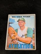 #74 1967 Topps Wes Stock Kansas City Athletics Vintage MLB Baseball Card