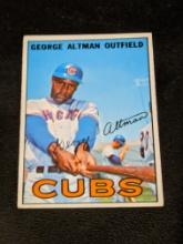 1967 GEORGE ALTMAN CHICAGO CUBS #87 TOPPS VINTAGE BASEBALL CARD