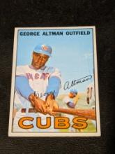 Vintage 1967 GEORGE ALTMAN CHICAGO CUBS #87 TOPPS VINTAGE BASEBALL CARD