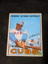 1967 #67 GEORGE ALTMAN CHICAGO CUBS  TOPPS VINTAGE BASEBALL CARD