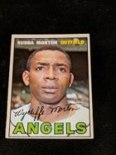 VINTAGE BUBBA MORTON #79 CALIFORNIA ANGELES - 1967 TOPPS MLB BASEBALL