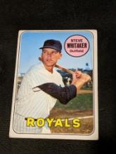 #71 Vintage 1969 Topps Steve Whitaker Vintage Kansas City Royals Baseball Card