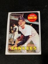 Vintage 1969 Topps #69 Steve Hamilton Vintage New York Yankees Baseball Card