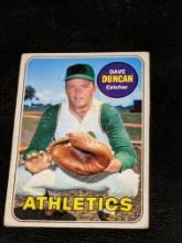 1969 Topps #68 Dave Duncan Oakland Athletics Vintage Baseball Card