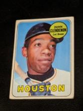 1969 Topps #208a Donn Clendenon Houston Astros Vintage Baseball