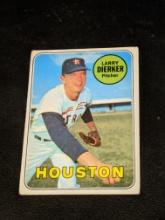 1969 Topps #411 Larry Dierker Vintage Houston Astros Baseball Card