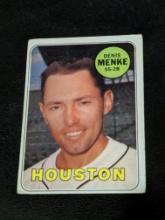 1969 Topps #487 Denis Menke Houston Astros Vintage Baseball Card
