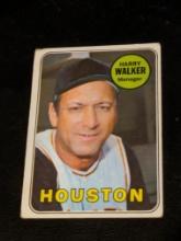1969 Topps #633 Harry Walker Vintage Houston Astros Baseball Card