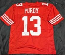 Brock Purdy autographed jersey with coa
