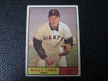 1961 TOPPS #237 BILLY LOES GIANTS VINTAGE
