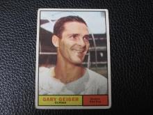 1961 TOPPS #33 GARY GEIGER RED SOX VINTAGE