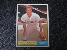 1961 TOPPS #234 TED LEPCIO PHILLIES VINTAGE