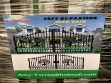 NEW 14FT BI-PARTING WROUGHT IRON GATE