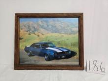Framed Picture Of Camaro Z28 1969 Photo By Brad Wagner Original
