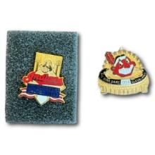 Two Vintage Cleveland Indians Pins