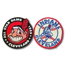 Two Cleveland Indians Vintage Patches