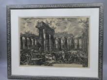 Antique Giovanni Battista Piranesi Classic Ruins Engraving