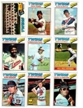 1977 Topps  Baseball, Twins, & A's