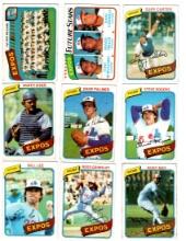 1980 Topps Baseball, Expos & Cardinals