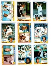 1983 Topps Baseball NY Yankees
