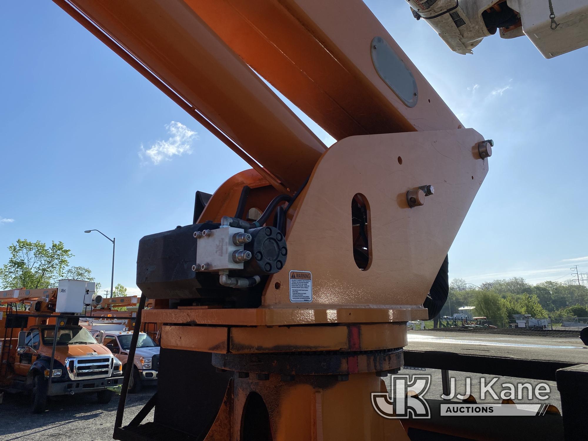 (Plymouth Meeting, PA) Altec LR760E70, Over-Center Elevator Bucket Truck mounted behind cab on 2013