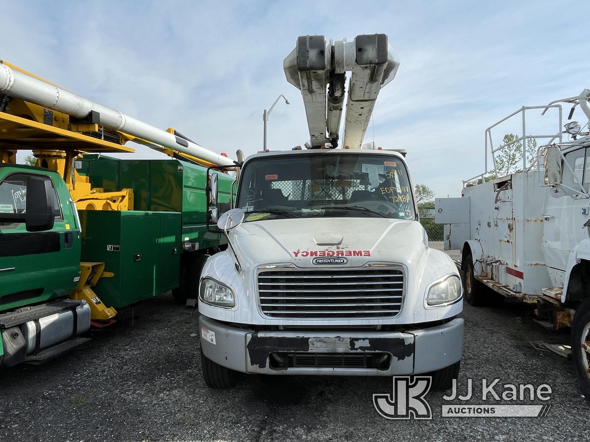 (Plymouth Meeting, PA) Terex/HiRanger SC45, Over-Center Bucket Truck center mounted on 2014 Freightl