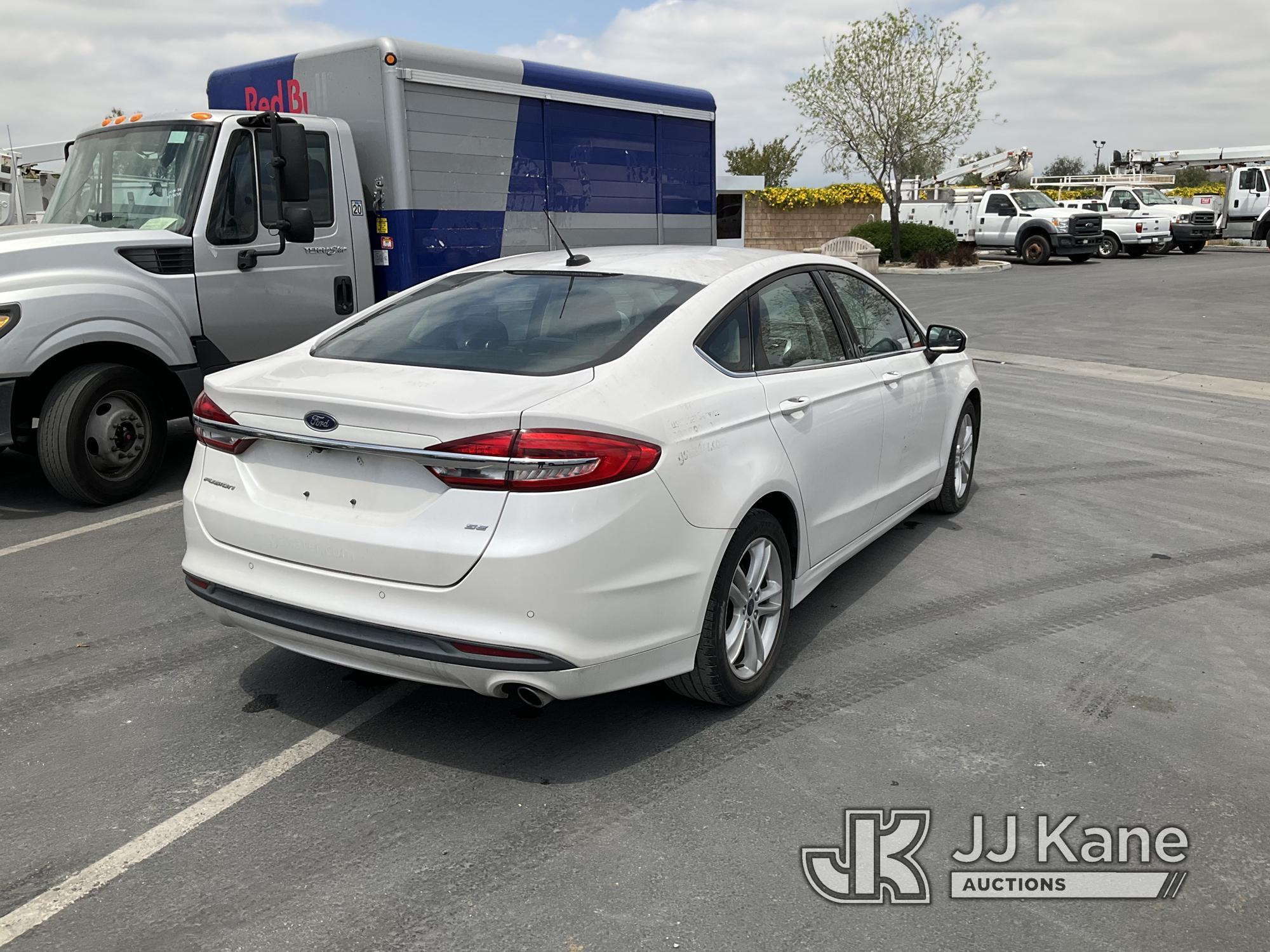(Jurupa Valley, CA) 2018 Ford Fusion 4-Door Sedan Runs & Moves