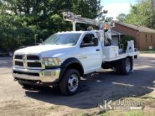 Altec G10, Ground Rod Driver rear mounted on 2016 Dodge 5500 Flatbed/Service Truck Runs, Moves & Out