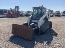 Bobcat T300 Tracked Skid Steer Loader Runs & Operates, Grapple Bucket Hydraulic Line Leaking, Includ