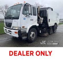 2010 Nissan UD3000 Sweeper Runs & Moves, Check Engine Light On, Sweeper Engine Does Not Start