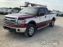 2013 Ford F150 4x4 Extended-Cab Pickup Truck Runs & Moves) (Jump To Start, Engine Light, Rear Passen