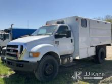 2012 Ford F650 Chipper Dump Truck Condition Unknown, No Crank with Jump) (BUYER MUST LOAD