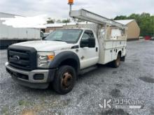 (Hagerstown, MD) 2016 Ford F450 Service Truck Runs & Moves, Rust & Body Damage