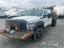 (Hagerstown, MD) 2016 Ford F550 4x4 Spray Truck Runs & Moves, PTO Work, Pump Untested Condition Unkn