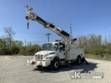 (Fort Wayne, IN) Altec DM47-TR, Digger Derrick rear mounted on 2010 Freightliner M2 106 Utility Truc