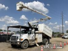 (Charlotte, MI) Altec LR756, Over-Center Bucket Truck mounted behind cab on 2013 Ford F750 Chipper D