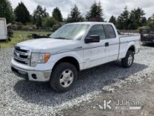 2013 Ford F150 4x4 Extended-Cab Pickup Truck Runs & Moves)(Check Engine Light On) (Seller States: De