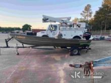 (Albany, GA) Lowe Roughneck R1960MTG Aluminum Boat, (GA Power Unit) Rough Neck Jon Boat and Trailer
